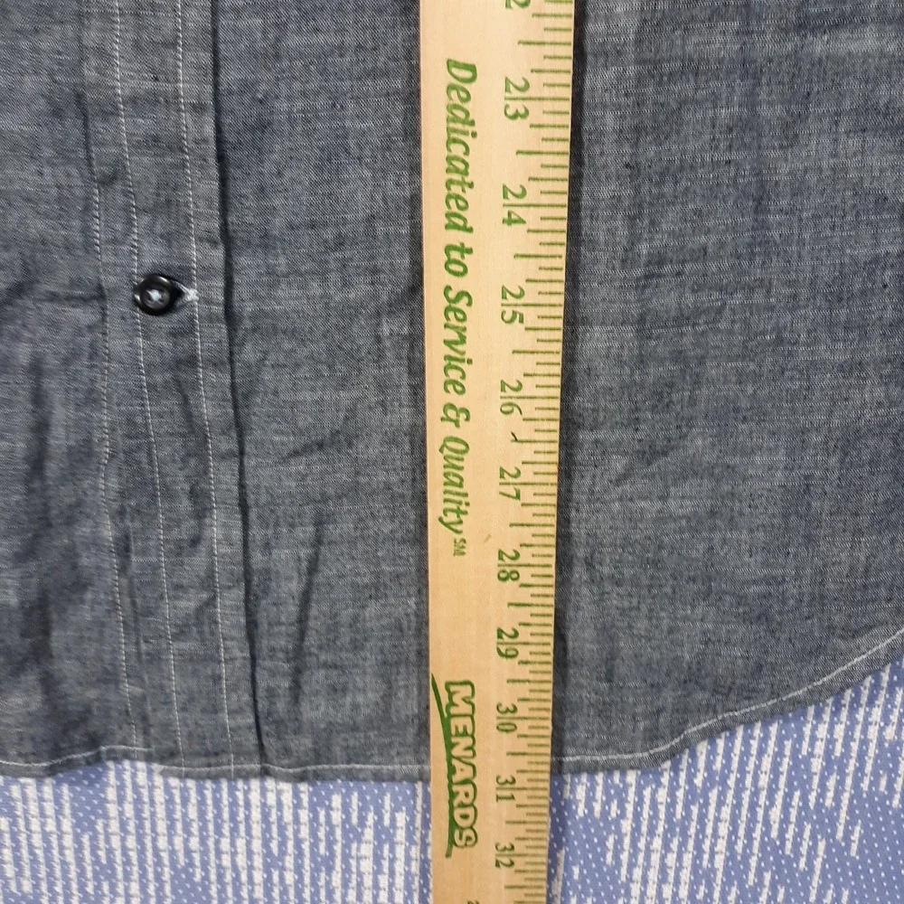Banana Republic Chambray Shirt Grant Slim Fit Long Sleeve Mens Size Large NEW